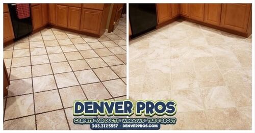 Before And After Tile And Grout Cleaning Service