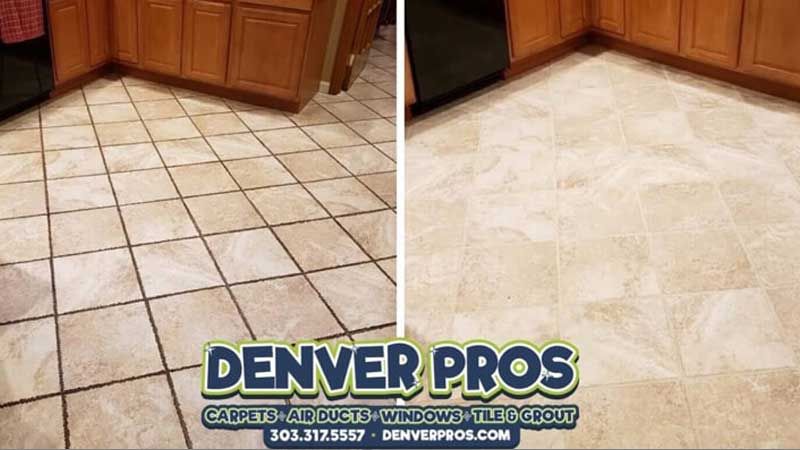 Tile grout cleaning in Aurora CO